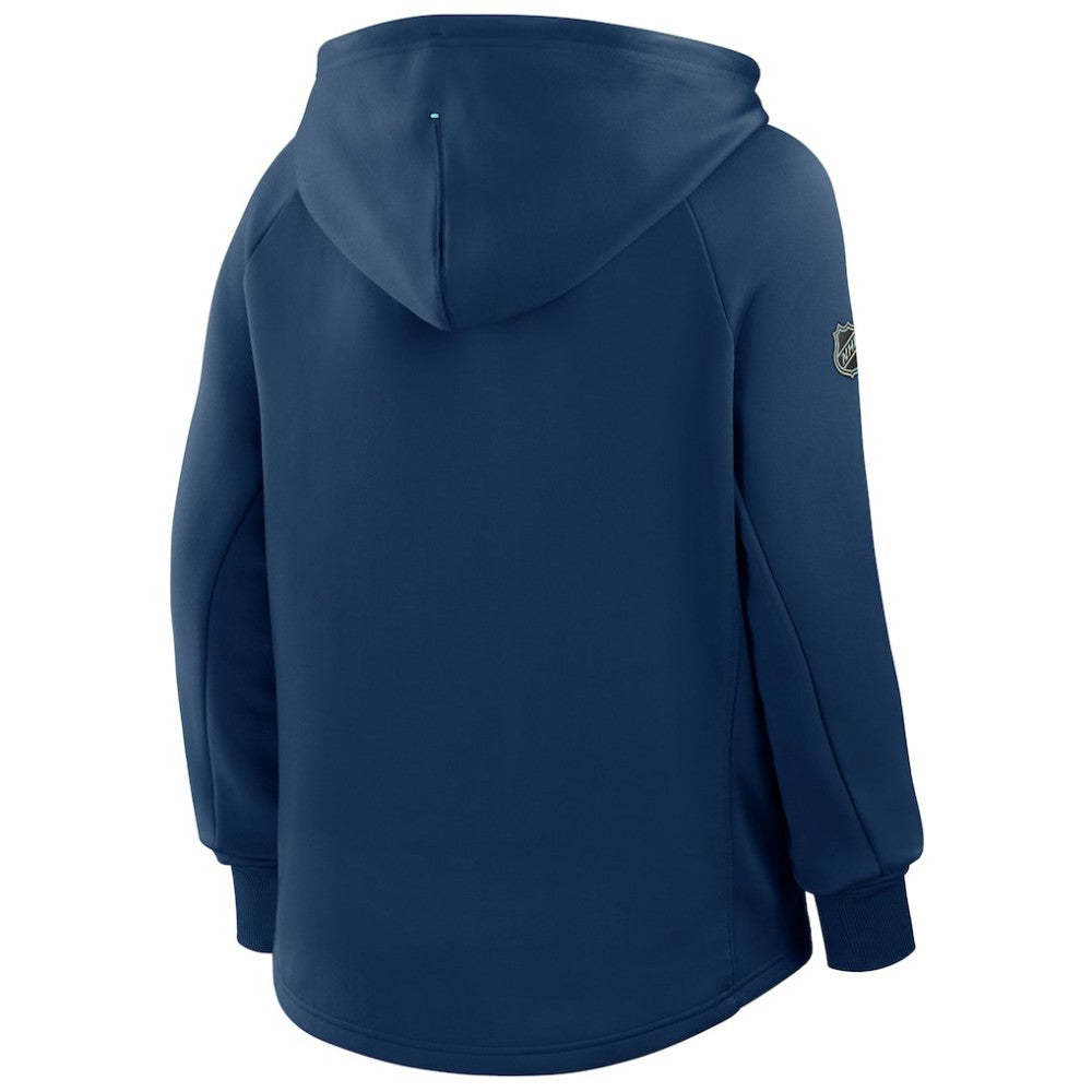 Seattle Kraken Fanatics Women's Authentic Pro Rink Raglan Full-Zip Hoodie