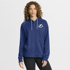 Tampa Bay Lightning Fanatics Women's Authentic Pro Rink Raglan Full-Zip Hoodie