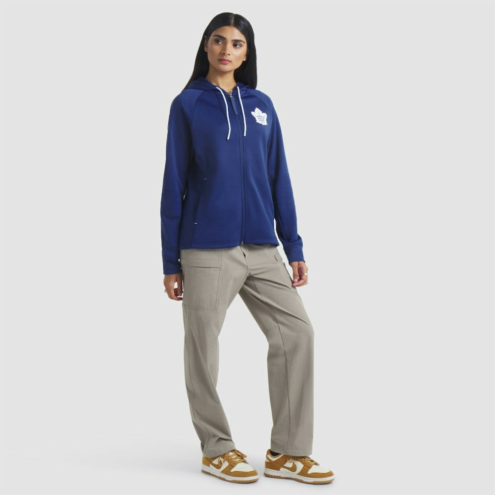 Toronto Maple Leafs Fanatics Women's Authentic Pro Rink Raglan Full-Zip Hoodie