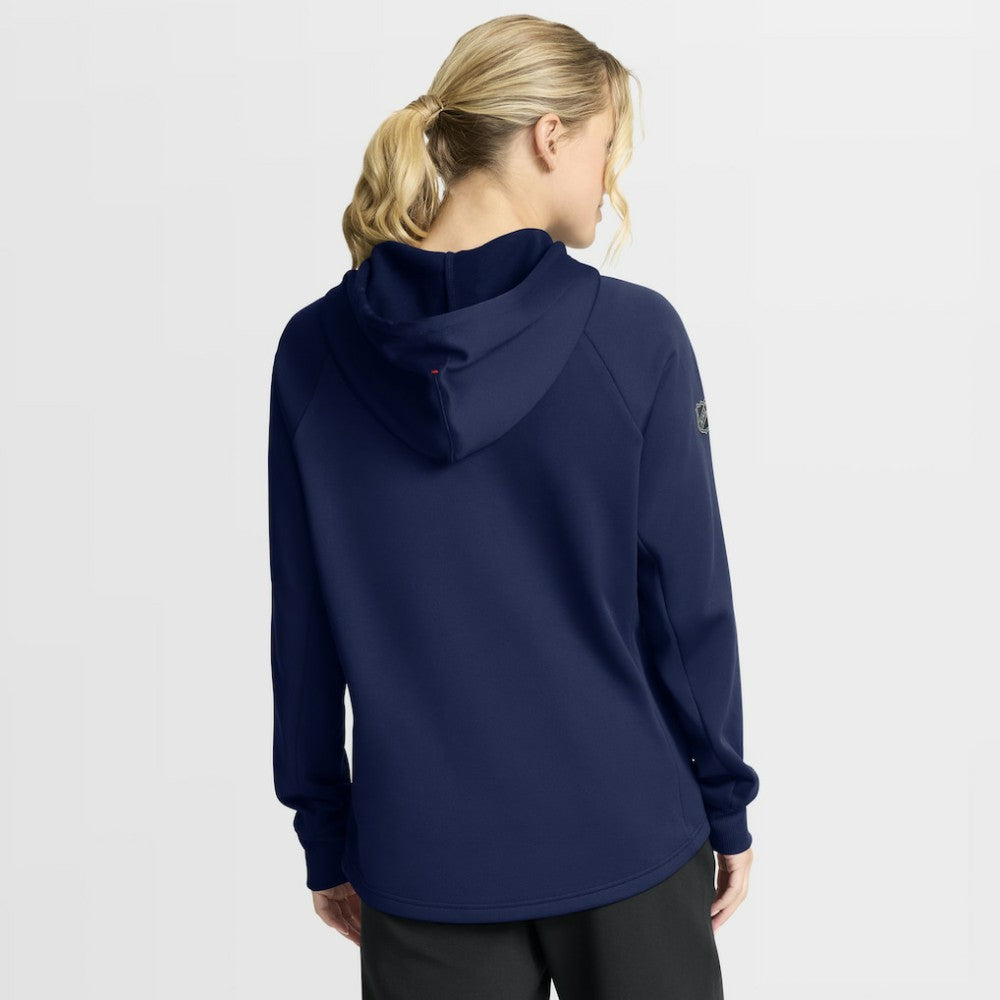 New York Rangers Fanatics Women's Authentic Pro Rink Raglan Full-Zip Hoodie