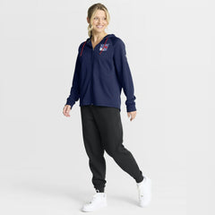 New York Rangers Fanatics Women's Authentic Pro Rink Raglan Full-Zip Hoodie