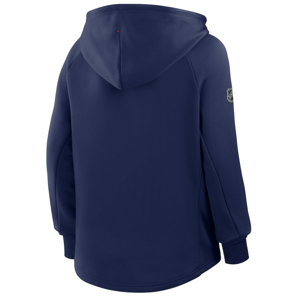 New York Rangers Fanatics Women's Authentic Pro Rink Raglan Full-Zip Hoodie
