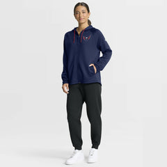 Washington Capitals Fanatics Women's Authentic Pro Rink Raglan Full-Zip Hoodie