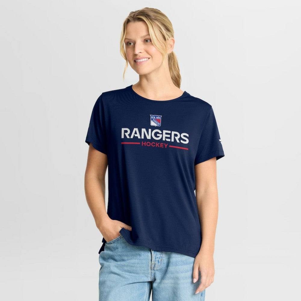New York Rangers Fanatics Women's Authentic Pro Rink Tech T-Shirt