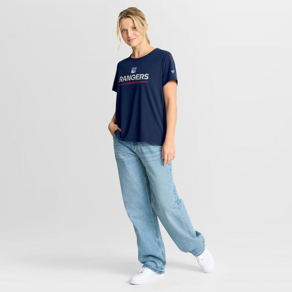 New York Rangers Fanatics Women's Authentic Pro Rink Tech T-Shirt