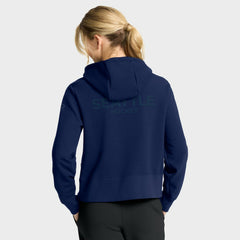 Seattle Kraken Fanatics Women's Authentic Pro Road Tri-Blend Quarter-Zip Hoodie