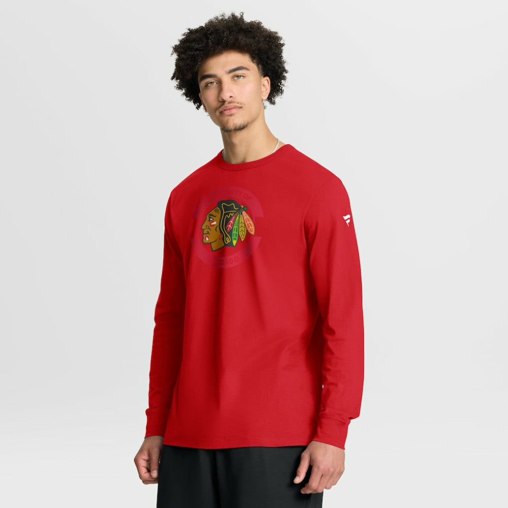 Chicago Blackhawks Fanatics Authentic Pro Property Of Practice Long Sleeve T-Shirt