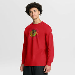 Chicago Blackhawks Fanatics Authentic Pro Property Of Practice Long Sleeve T-Shirt