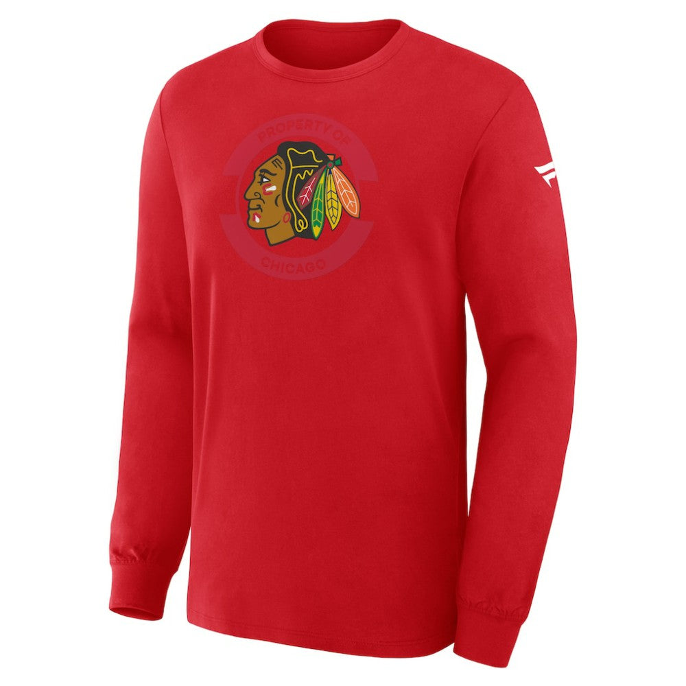 Chicago Blackhawks Fanatics Authentic Pro Property Of Practice Long Sleeve T-Shirt