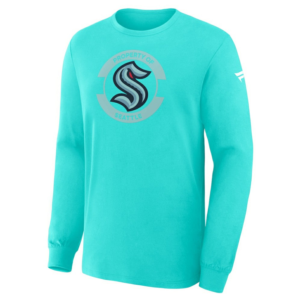 Seattle Kraken Fanatics Authentic Pro Property Of Practice Long Sleeve T-Shirt
