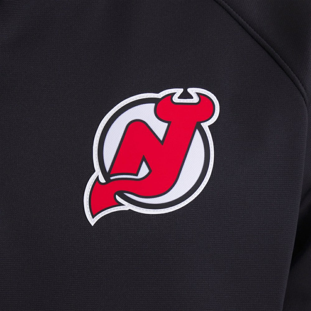 New Jersey Devils Fanatics Authentic Pro Rink Raglan Quarter-Zip Pullover