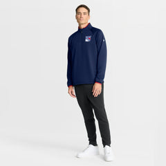 New York Rangers Fanatics Authentic Pro Rink Raglan Quarter-Zip Pullover