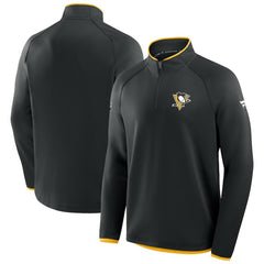 Pittsburgh Penguins Fanatics Authentic Pro Rink Raglan Quarter-Zip Pullover