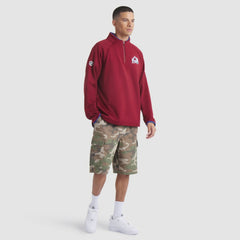 Colorado Avalanche Fanatics Authentic Pro Rink Raglan Quarter-Zip Pullover