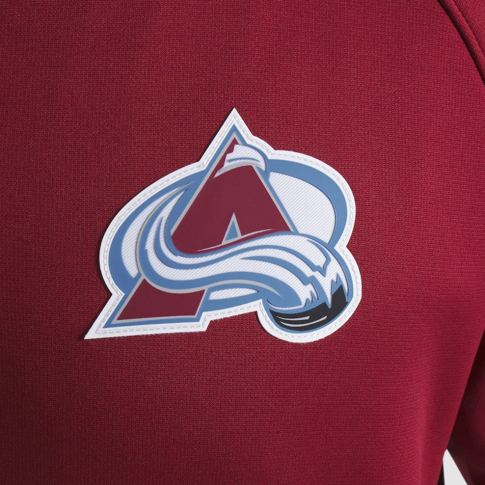 Colorado Avalanche Fanatics Authentic Pro Rink Raglan Quarter-Zip Pullover
