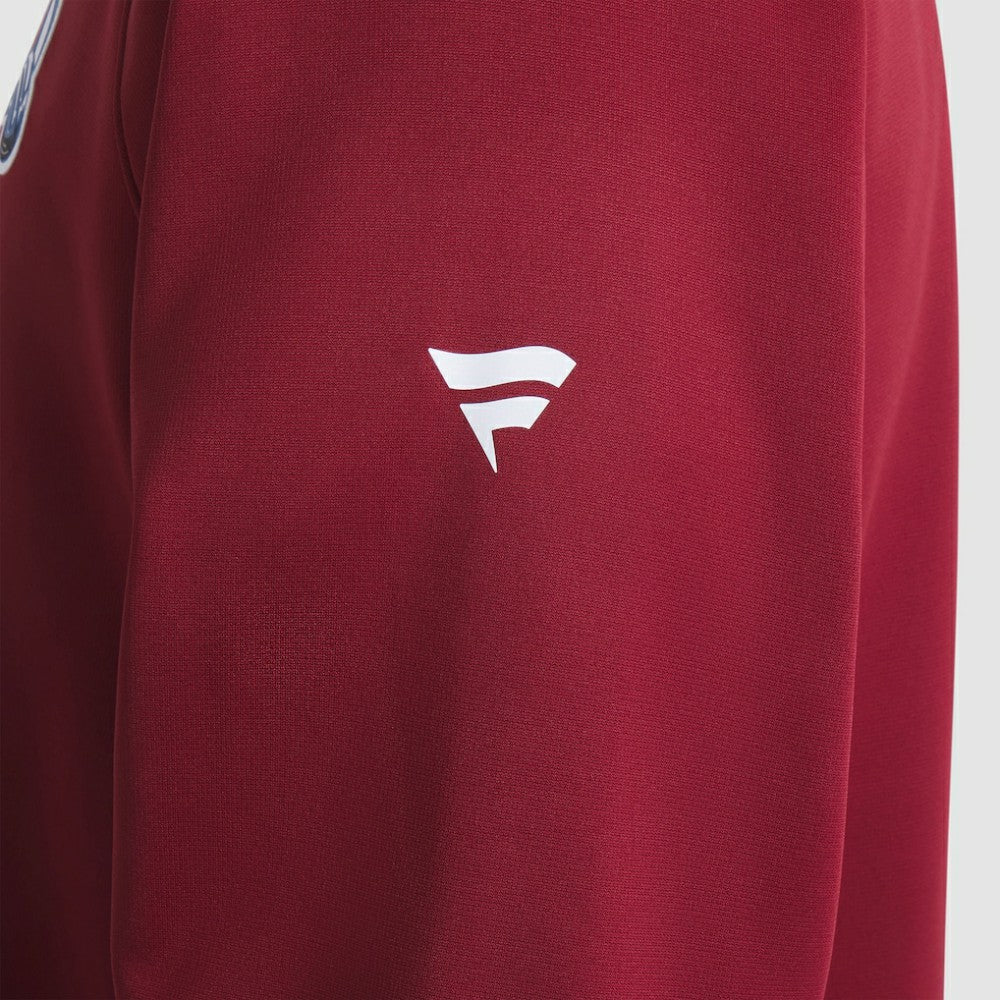Colorado Avalanche Fanatics Authentic Pro Rink Raglan Quarter-Zip Pullover