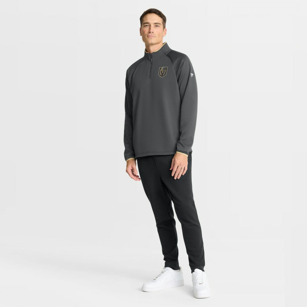Vegas Golden Knights Fanatics Authentic Pro Rink Raglan Quarter-Zip Pullover