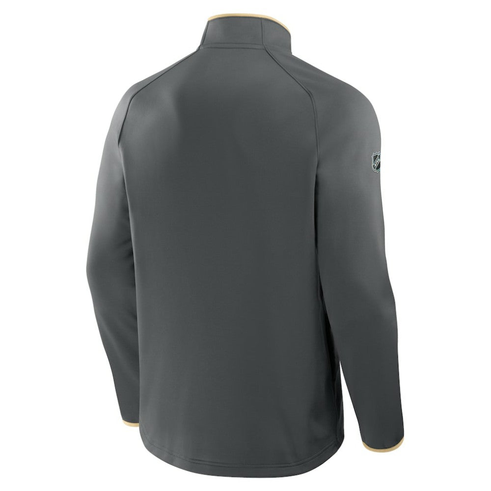 Vegas Golden Knights Fanatics Authentic Pro Rink Raglan Quarter-Zip Pullover