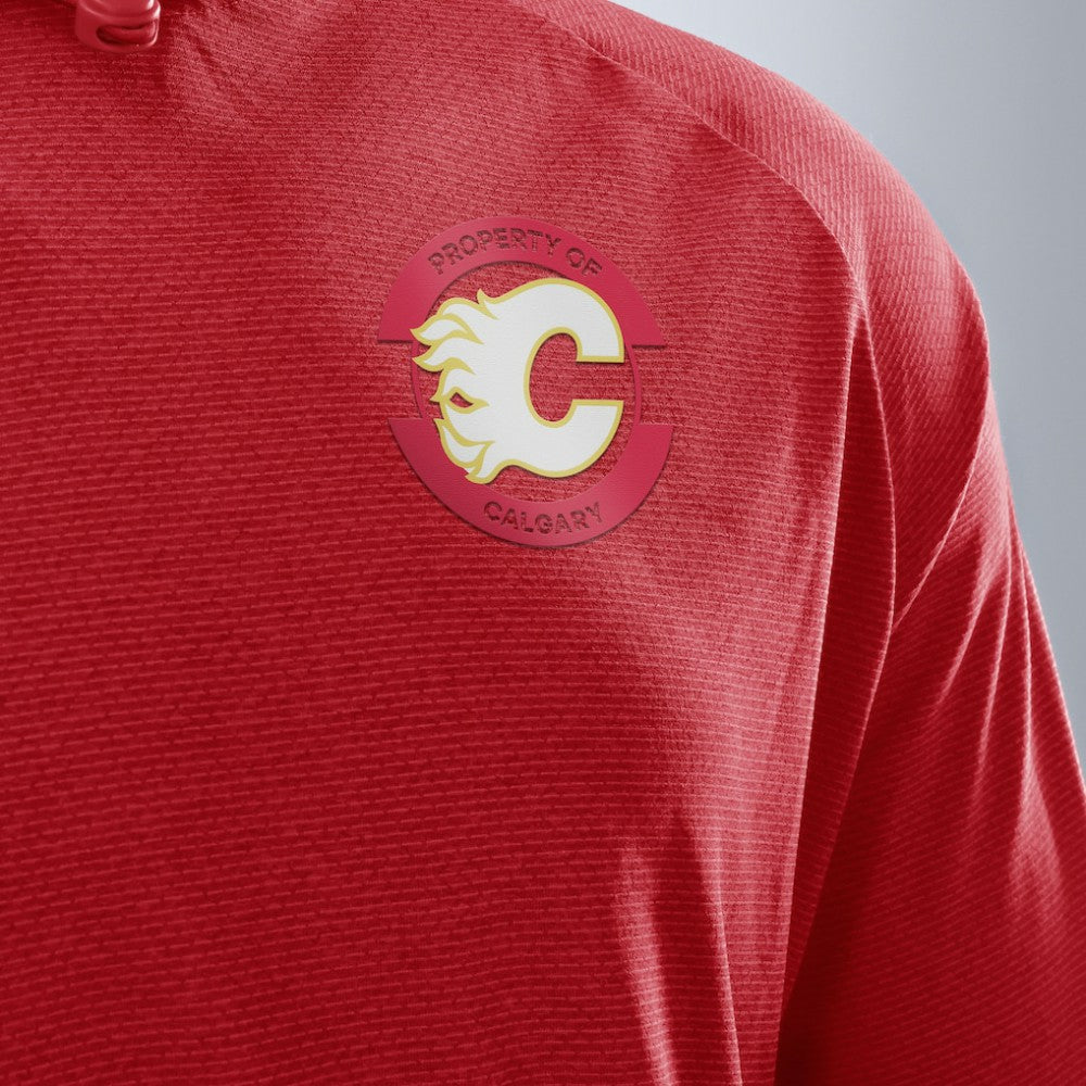 Calgary Flames Fanatics Authentic Pro Rink Hoodie