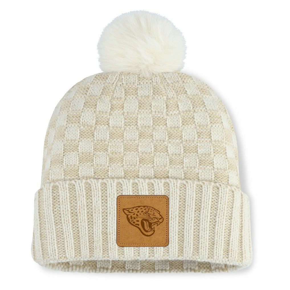 NFL Jacksonville Jaguars Women's Nickel Cuffed Knit Hat with Pom