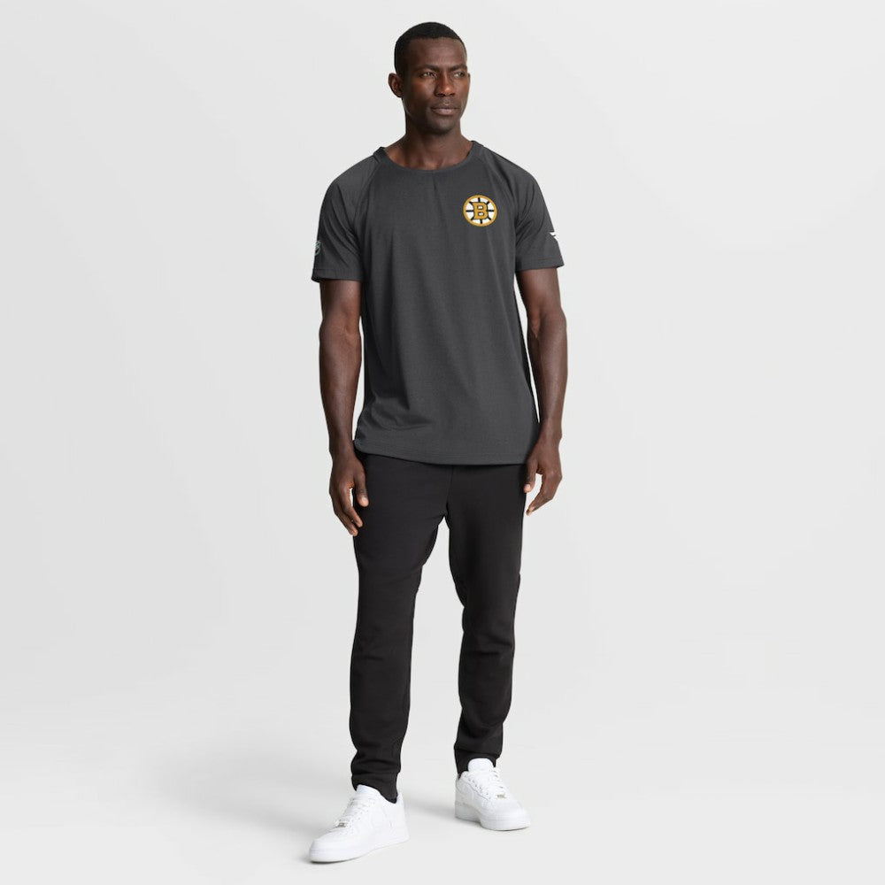 Boston Bruins Fanatics Authentic Pro Rink Raglan Performance T-Shirt