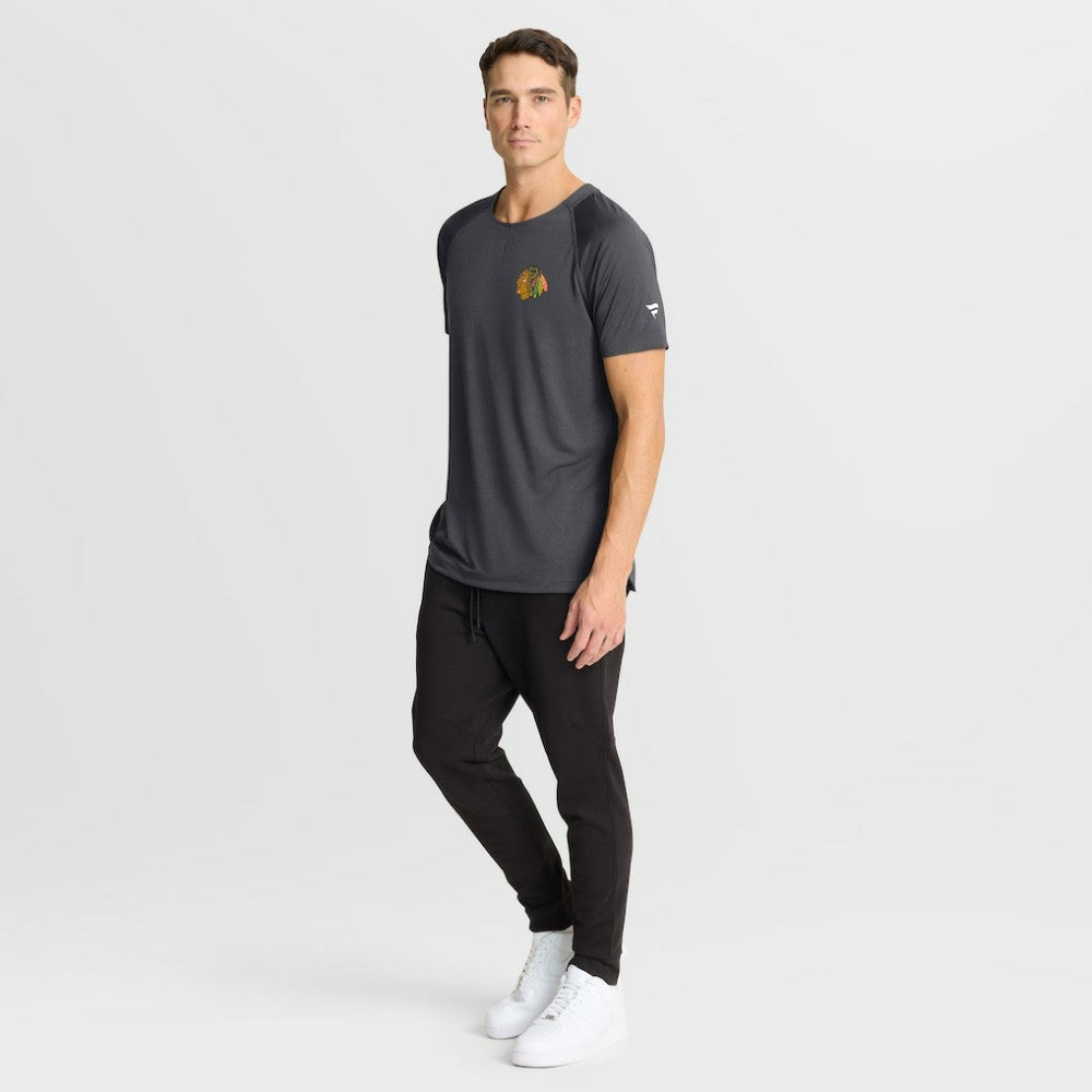 Chicago Blackhawks Fanatics Authentic Pro Rink Raglan Performance T-Shirt