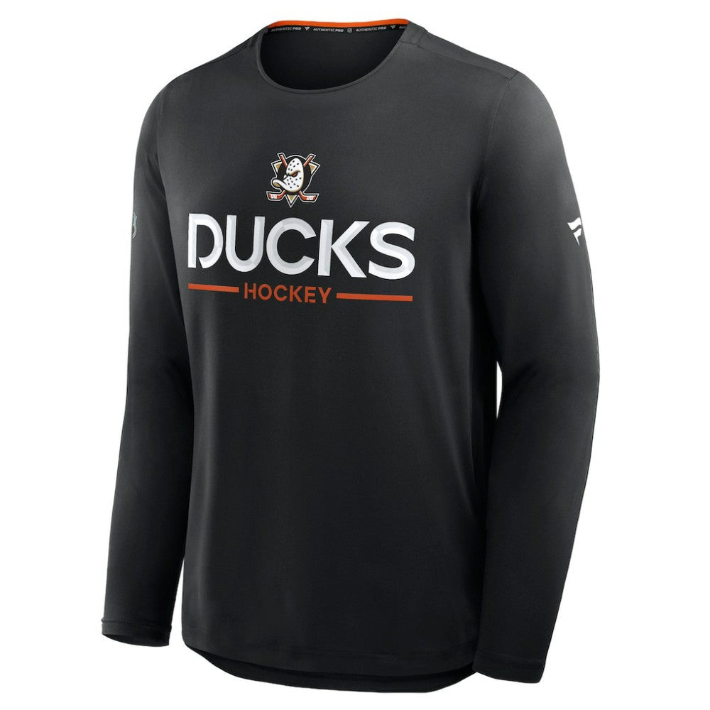 Anaheim Ducks Fanatics Authentic Pro Rink Tech Long Sleeve T-Shirt