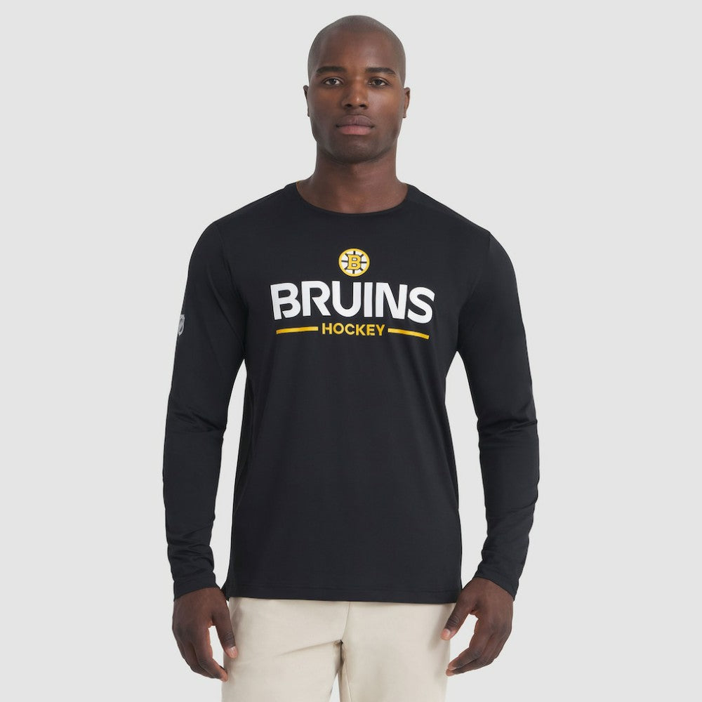 Boston Bruins Fanatics Authentic Pro Rink Tech Long Sleeve T-Shirt