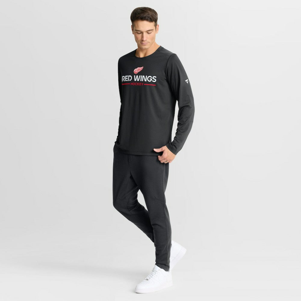 Detroit Red Wings Fanatics Authentic Pro Rink Tech Long Sleeve T-Shirt