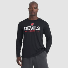 New Jersey Devils Fanatics Authentic Pro Rink Tech Long Sleeve T-Shirt