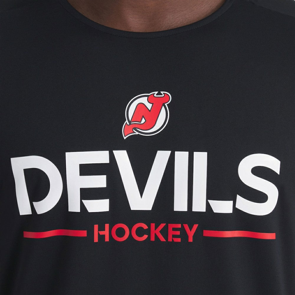 New Jersey Devils Fanatics Authentic Pro Rink Tech Long Sleeve T-Shirt