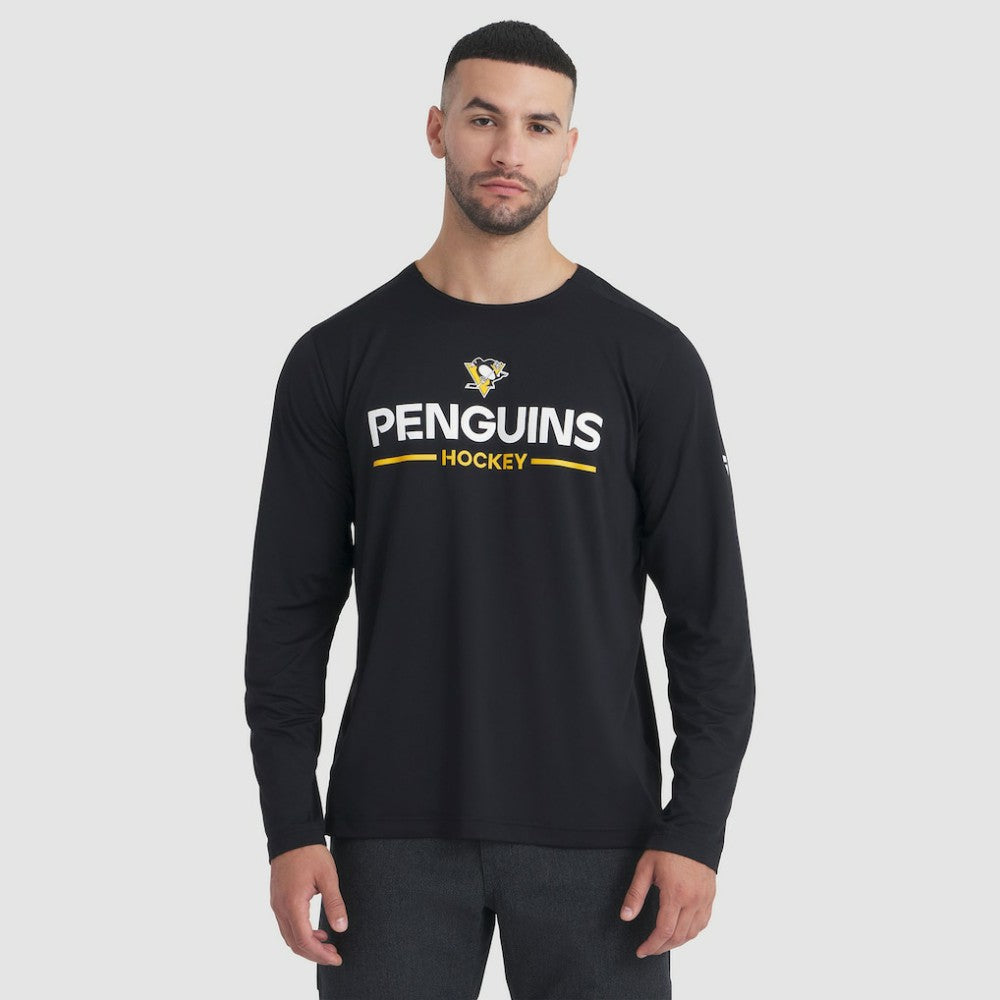 Pittsburgh Penguins Fanatics Authentic Pro Rink Tech Long Sleeve T-Shirt