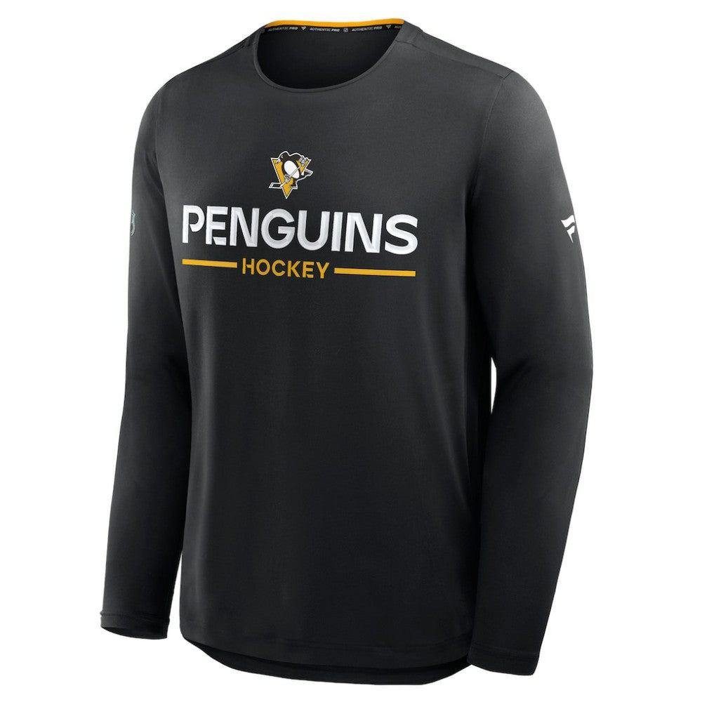 Pittsburgh Penguins Fanatics Authentic Pro Rink Tech Long Sleeve T-Shirt