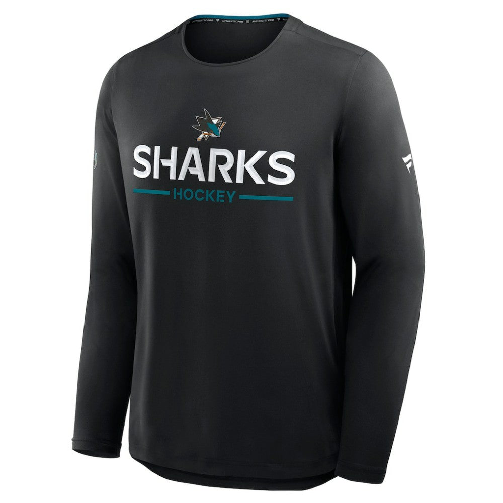 San Jose Sharks Fanatics Authentic Pro Rink Tech Long Sleeve T-Shirt