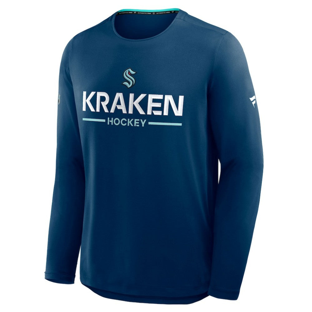 Seattle Kraken Fanatics Authentic Pro Rink Tech Long Sleeve T-Shirt