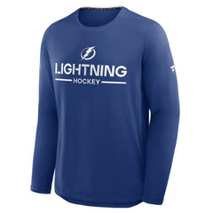 Tampa Bay Lightning Fanatics Authentic Pro Rink Tech Long Sleeve T-Shirt