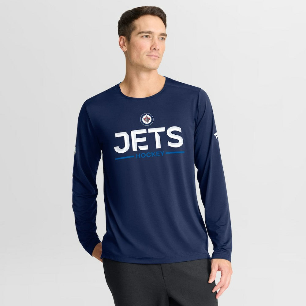 Winnipeg Jets Fanatics Authentic Pro Rink Tech Long Sleeve T-Shirt