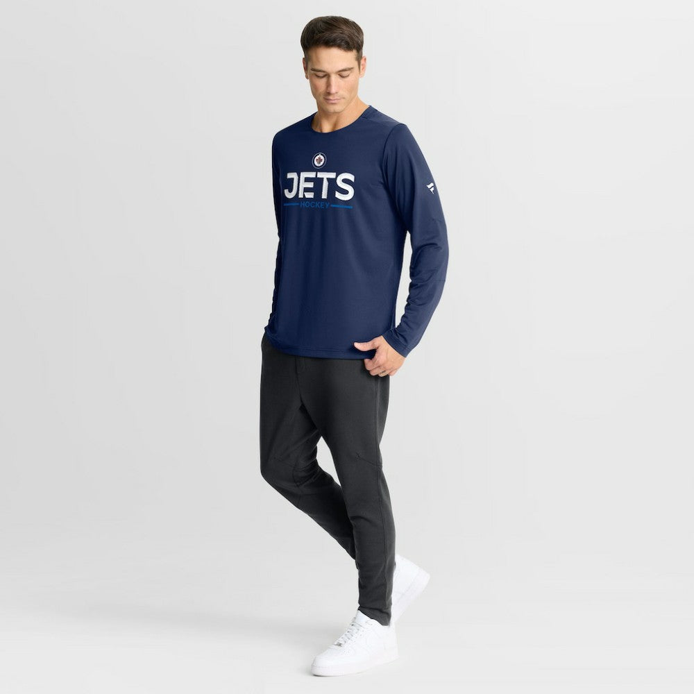 Winnipeg Jets Fanatics Authentic Pro Rink Tech Long Sleeve T-Shirt