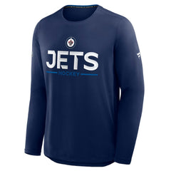 Winnipeg Jets Fanatics Authentic Pro Rink Tech Long Sleeve T-Shirt
