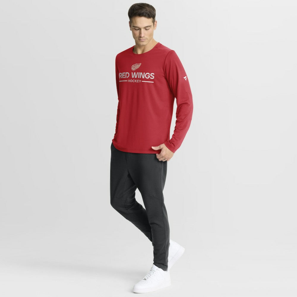 Detroit Red Wings Fanatics Authentic Pro Centennial Rink Tech Long Sleeve T-Shirt