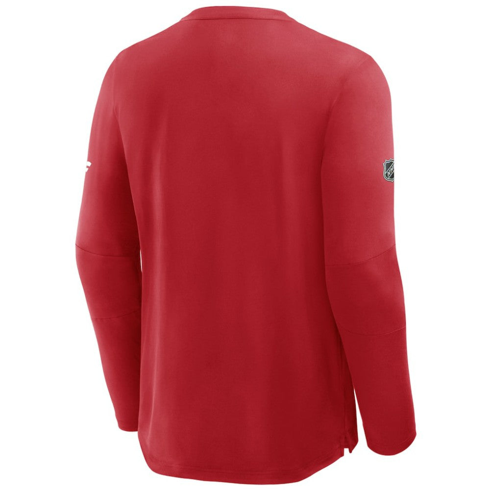 Detroit Red Wings Fanatics Authentic Pro Centennial Rink Tech Long Sleeve T-Shirt