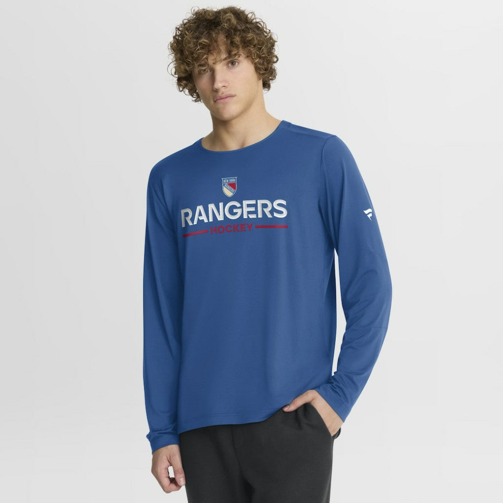 New York Rangers Fanatics Authentic Pro Rink Centennial Tech Long Sleeve T-Shirt