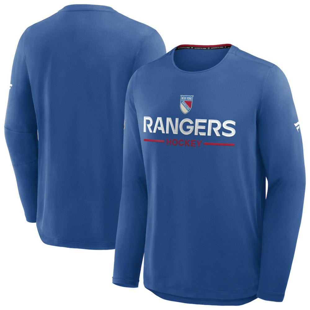 New York Rangers Fanatics Authentic Pro Rink Centennial Tech Long Sleeve T-Shirt