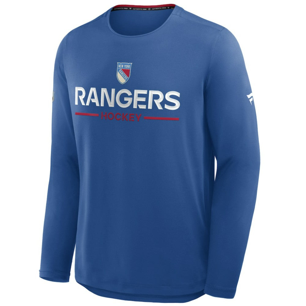 New York Rangers Fanatics Authentic Pro Rink Centennial Tech Long Sleeve T-Shirt