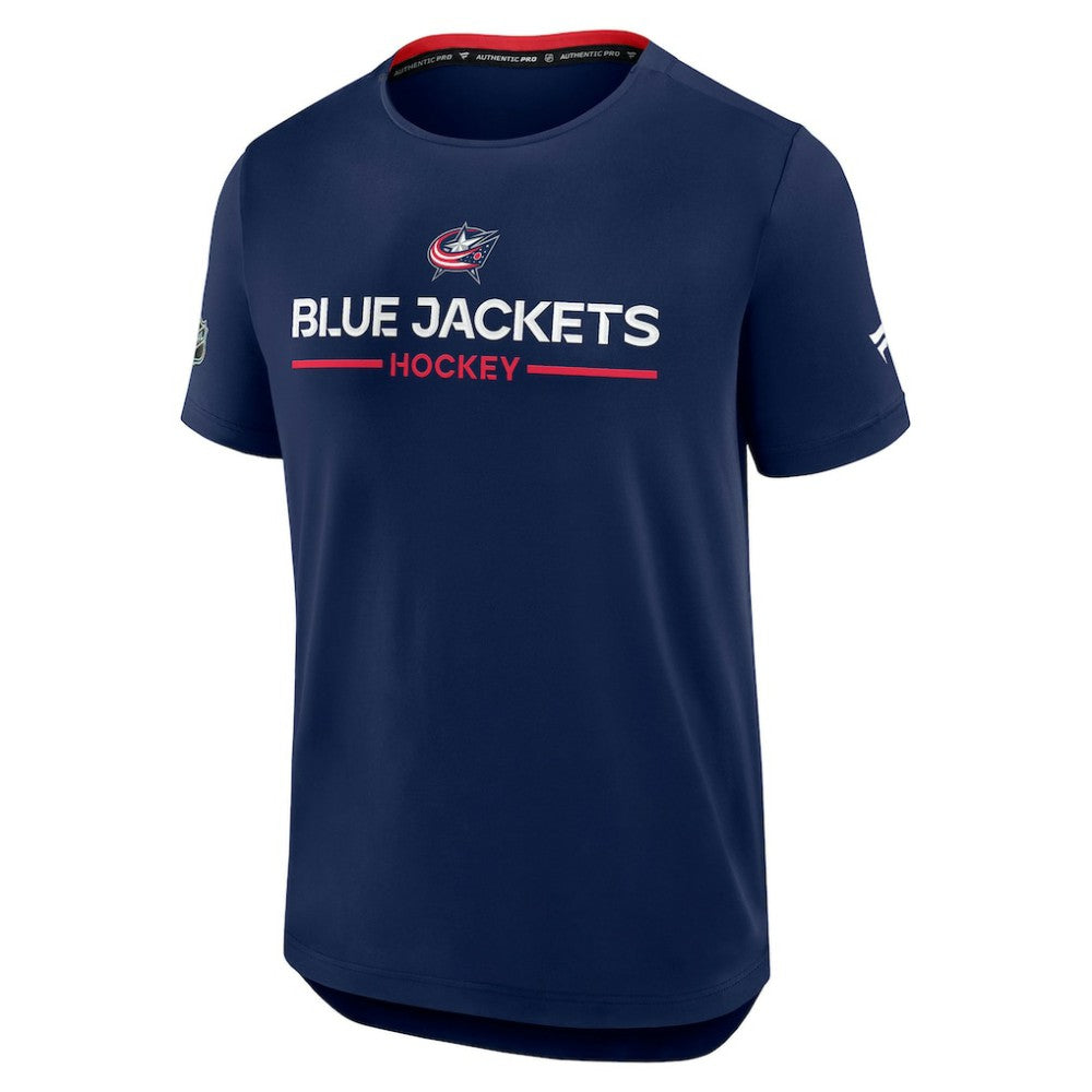 Columbus Blue Jackets Fanatics Authentic Pro Rink Tech T-Shirt