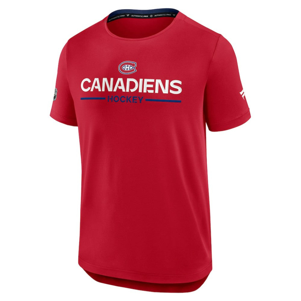 Montreal Canadiens Fanatics Authentic Pro Rink Tech T-Shirt