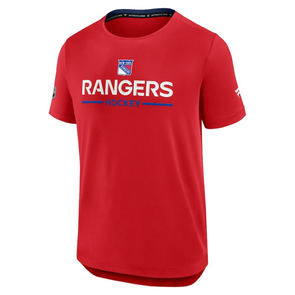 New York Rangers Fanatics Authentic Pro Rink Tech T-Shirt