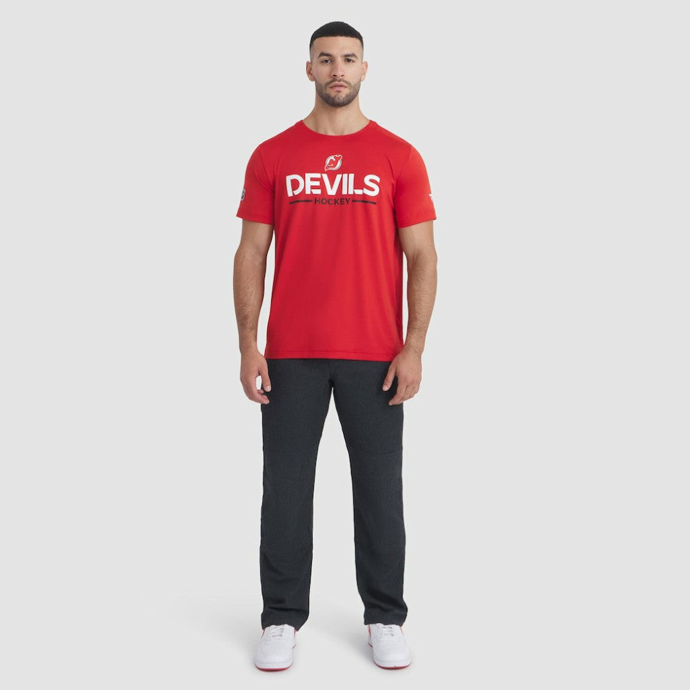 New Jersey Devils Fanatics Authentic Pro Rink Tech T-Shirt