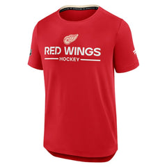 Detroit Red Wings Fanatics Authentic Pro Centennial Rink Tech T-Shirt