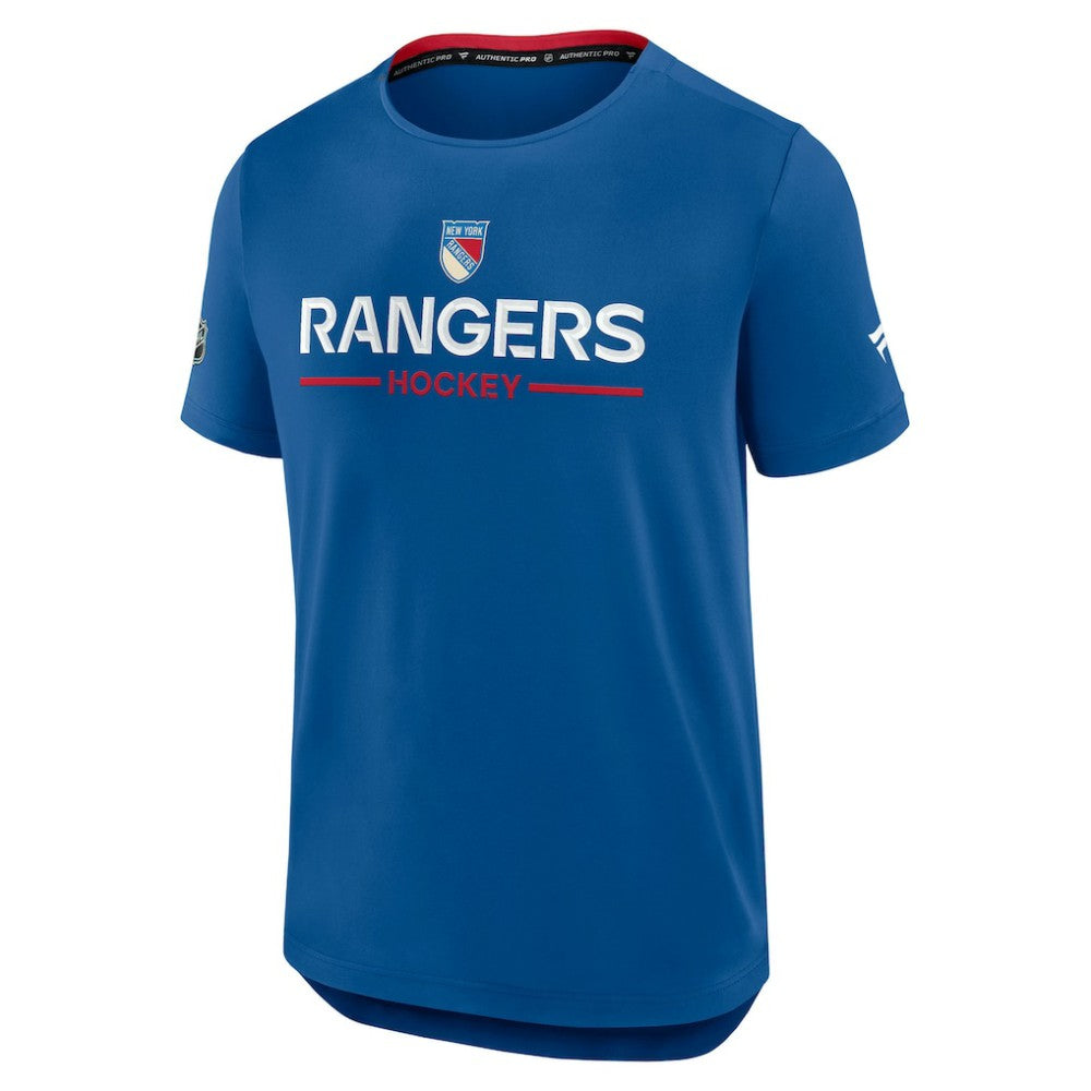 New York Rangers Fanatics Authentic Pro Rink Centennial Tech T-Shirt